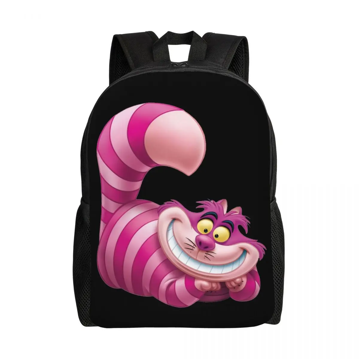 

Custom Cheshire Cat Manga Travel Backpack Women Men School Laptop Bookbag Disney Alice In Wonderland College Student Daypack Bag