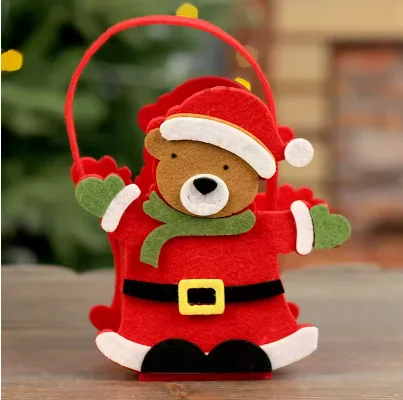 Handmade Felt Kids Felt Christmas Treat Bags Christmas for Children Holiday