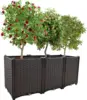 Large Planters for Outdoor Plants Raised Garden Bed Elevated Rectangular Garden Box Kits 4