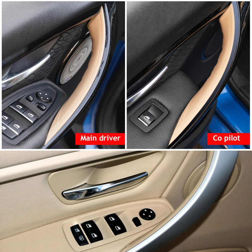 BMW 3 시리즈 F30 F80 F31 F32 F33 F34 F35 F36 2013-18용 내부 도어 핸들 커버 트림 자동차 액세서리
