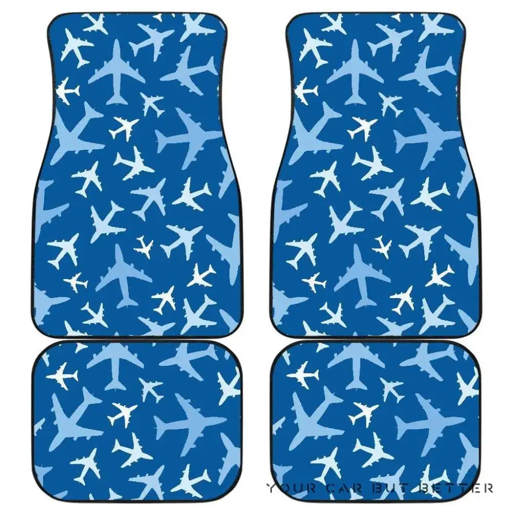 

Airplane Pattern In The Sky Front And Back Car Mats 045109