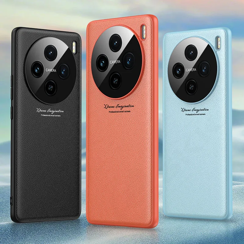 Ffor Vivo X100 Pro Custodia Protettiva Per Lenti Cover Posteriore Morbida Antiurto In Pelle Ultra Sottile Per Vivo X100 Pro