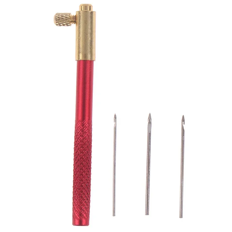 French Embroidery Needles Tambour Crochet Hook Luneville Hook with 3 Needles crochet hooks,crochet needles