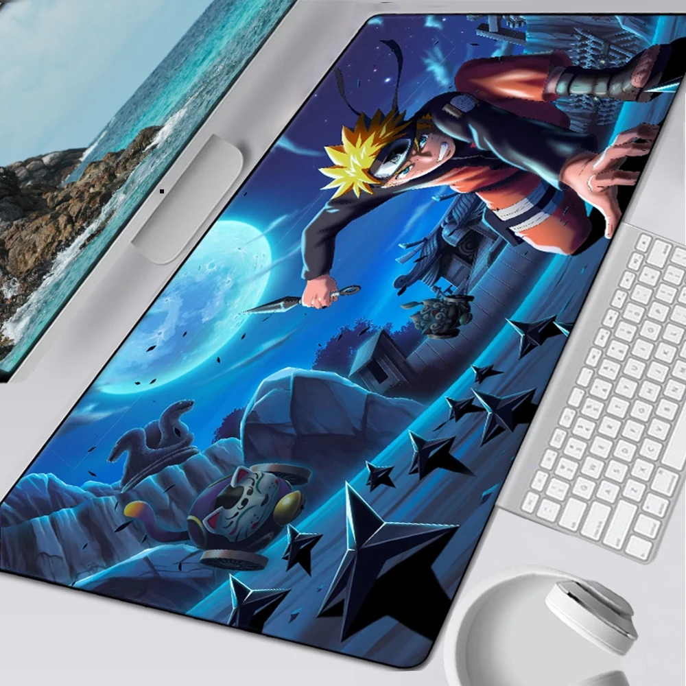 Игровой коврик для мыши с аниме N-Naruto компьютерный rgb строительный коврики xxl |