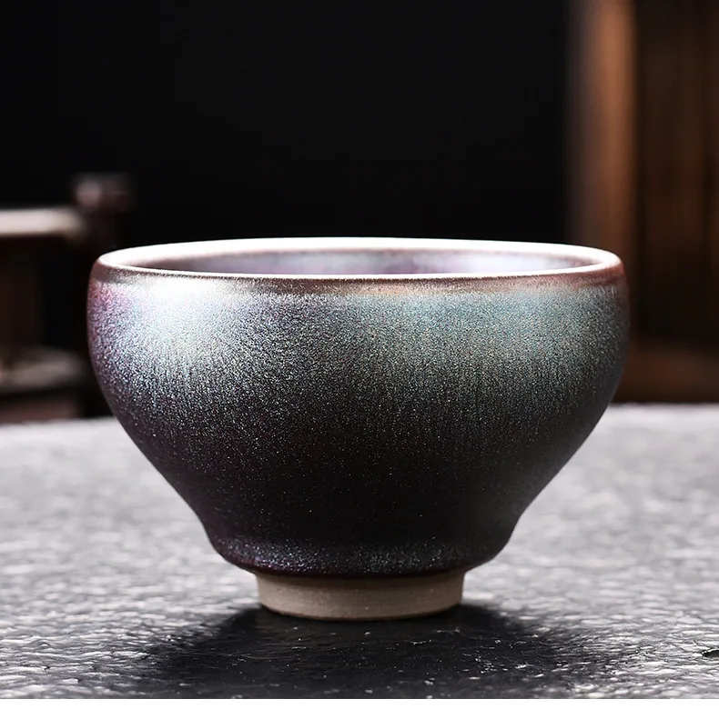 Jian xícara de chá cerâmica colorido único