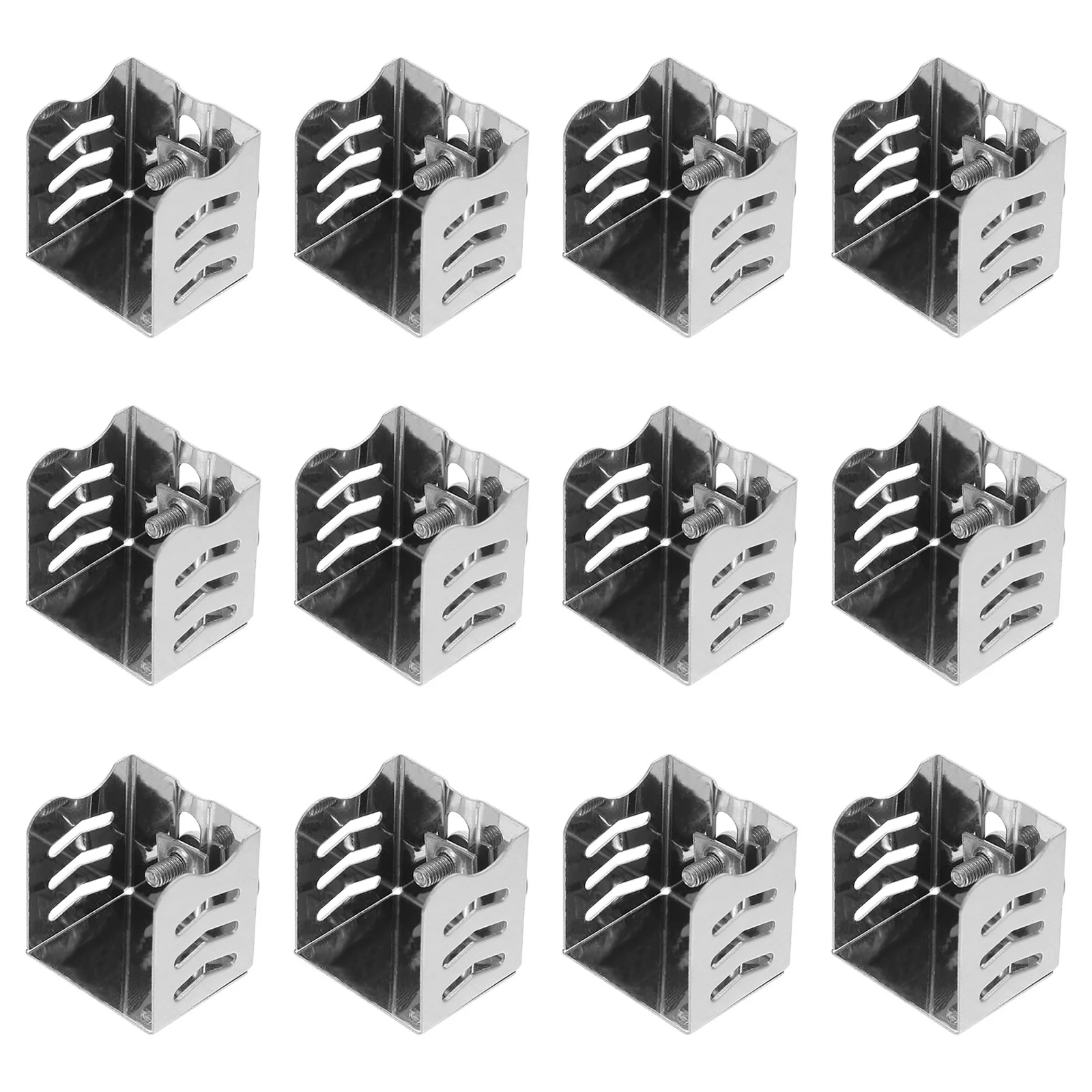 12 Pcs Curtain Track Closure Ceiling Mount System Accessories Mounted Tracks Stainless Steel Rails for Curtains 6