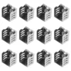 12 Pcs Curtain Track Closure Ceiling Mount System Accessories Mounted Tracks Stainless Steel Rails for Curtains 6