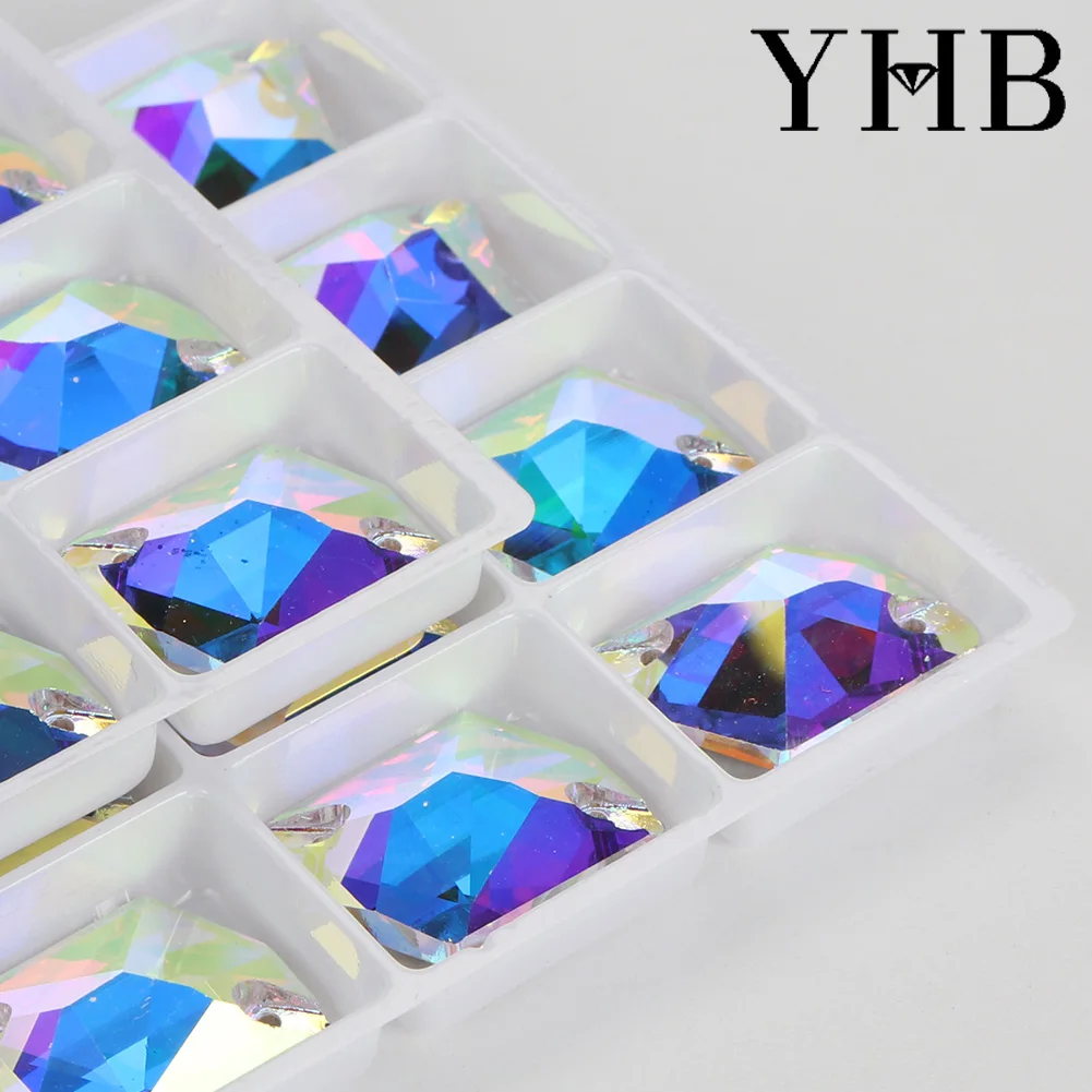 Cosmic Glass Crystal AB Moonlight Sewing Stones For Garment Clothes Bags