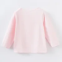Long Sleeve Top New Style Children Outdoor Trendy Cute Lovely Spring Autumn Casual Fashion Kid Boy Girl Baby Outfit Pink T-shirt 2