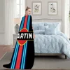 Sport Car R-Racing Blanket Plush Nap Sofa rug for M-Martini Living Room Warm Office Bedroom Birthday Home Travel Kid Gifts 5