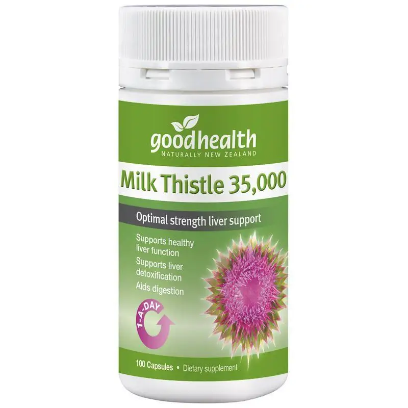 

GoodHealth Milk Thistle 35000mg 100Capsule Liver Cleansing Detoxification Digestion Supplements Indigestion Bloating Cramping