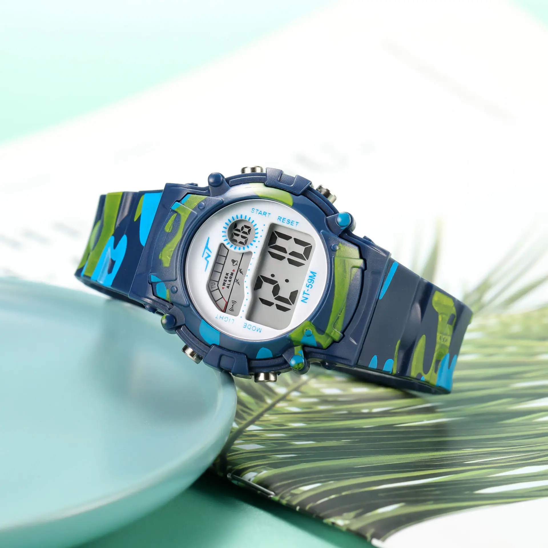 Kids Watch Boys Sports Military Kids Digital Watches Student Childrens Watch Fashion Luminous LED Alarm Camouflage Girls Clock