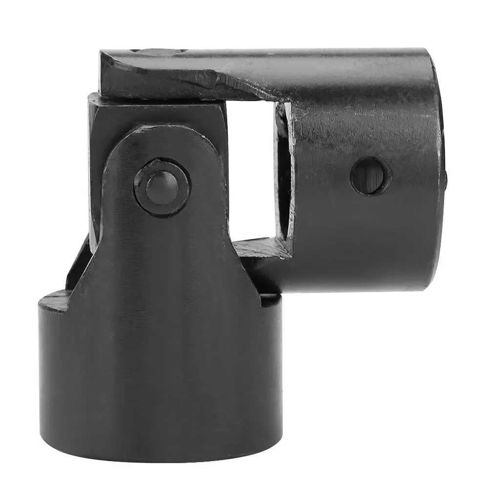 High-Quality 25x49x108mm Universal Joint Coupling Motor Connector with Keyway-Durable Black Metal U-Joint