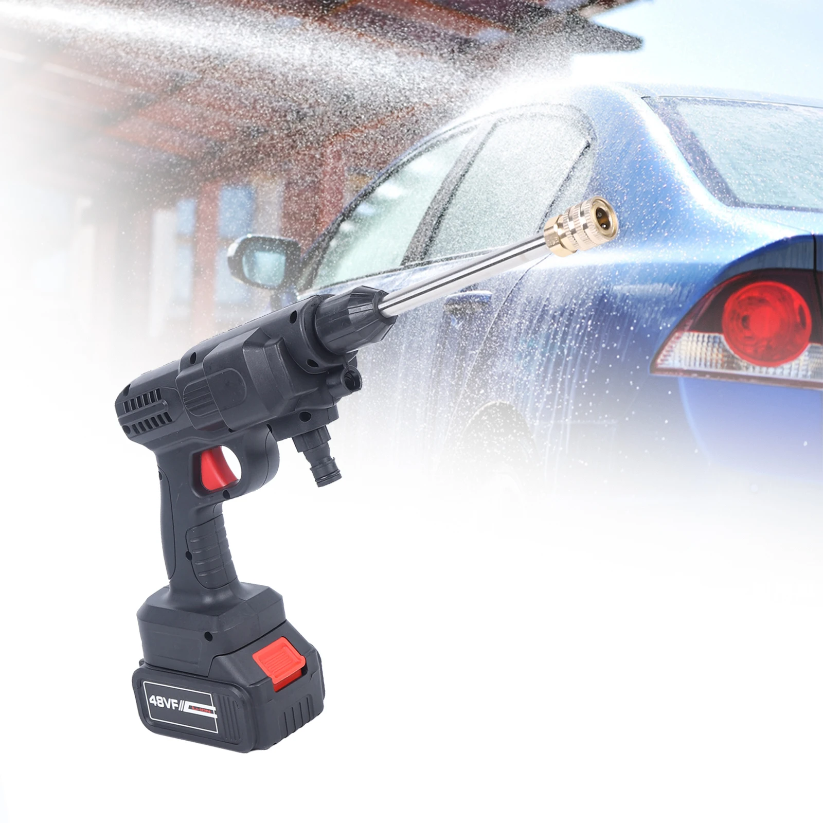 21V Cordless High-Pressure Electric Car Washer – Portable Jet Cleaner 6