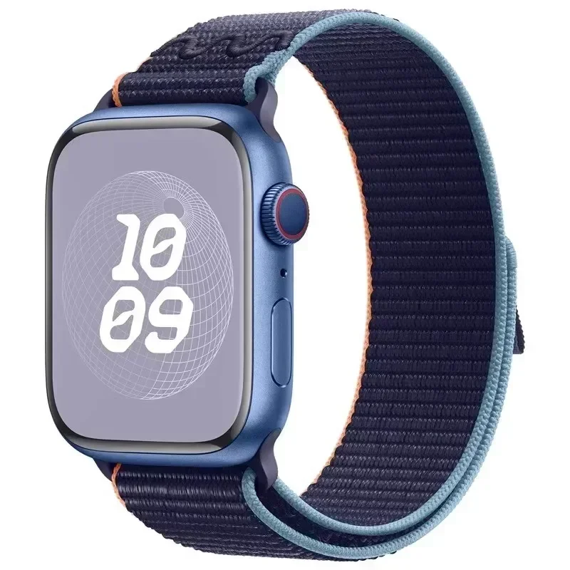 Nike Nylon Sport Loop Bracelet for Apple Watch - Compatible Sizes 42mm-49mm