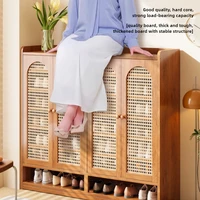 Vertical multi-layer shoe rack, household large capacity living room storage, entrance cabinet, multifunctional storage rack 4