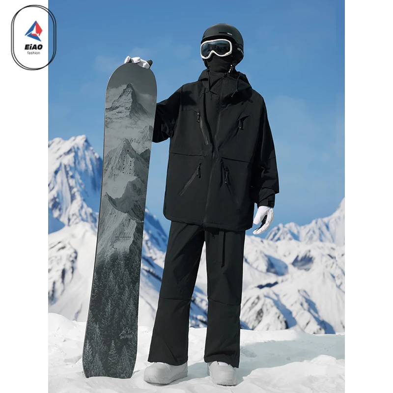 Waterproof Windproof Thermal Ski Jacket Pants Set for Men Women Snowboarding Mountaineering Outdoor Sports Winter Sports Suit