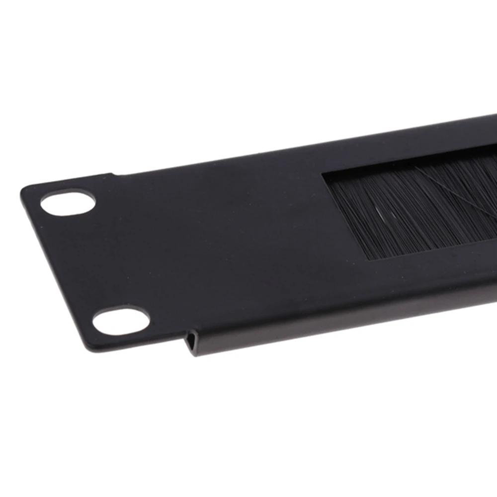 1U 19Inch RACK MOUNT Blanking Plate Rack Mounting Blank Network Brush Panel Server Cabinet Cable Management 1Pcs