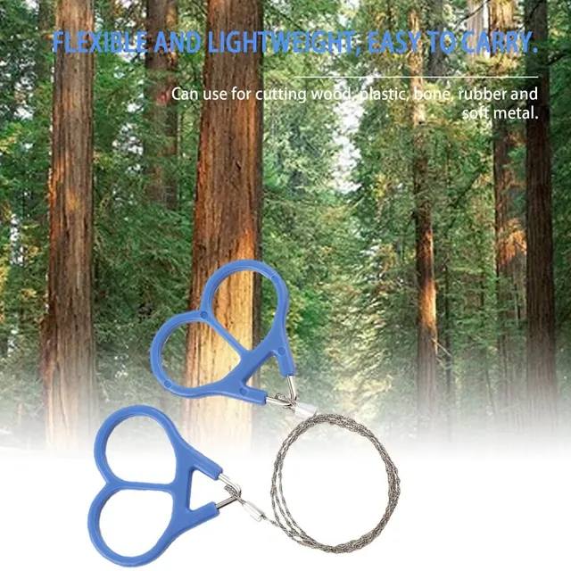 1 Db Vagy 2 Nagy Szilárdságú, Védett Acél Fűrészelt Kemping Vadászat Utazási Vészhelyzet Túléli Szerszám Rozsdamentes Kültéri Túlélés - Image 2