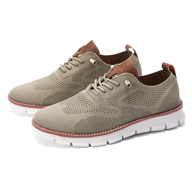 รูปสินค้า รองเท้าผ้าตาข่ายสไตล์ Brogue น้ำหนักเบา ใส่สบาย ผู้ชาย