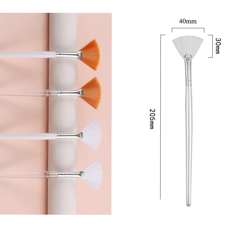 Description Picture 5 of itemPractical Facial Brushes Fan Makeup Brushes Portable Mask Brush Cosmetic Tools for Women Flexible Facial Soft Mask Applicator