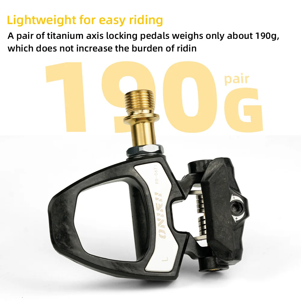 ONIRII PD-06 Road Bike Carbon Lock Pedals Bicycle SPD Self-Locking
