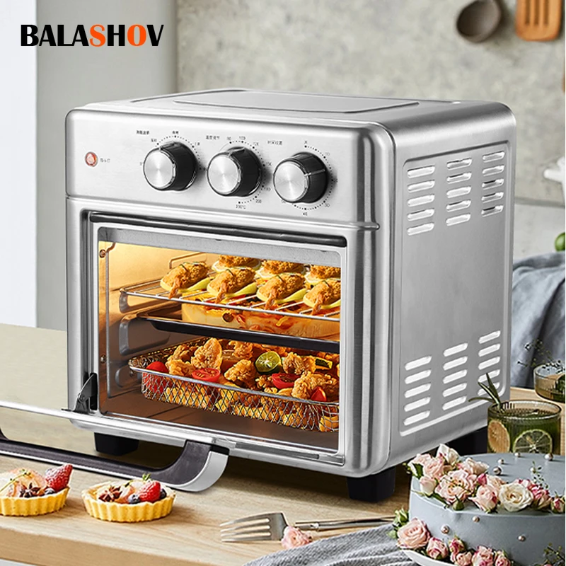 Smart air fryer oven 26L 13L Large Capacity Electric Air Fryers Visible Window Household Kitchen Deep Fryer without Oil EU 220V air fryer