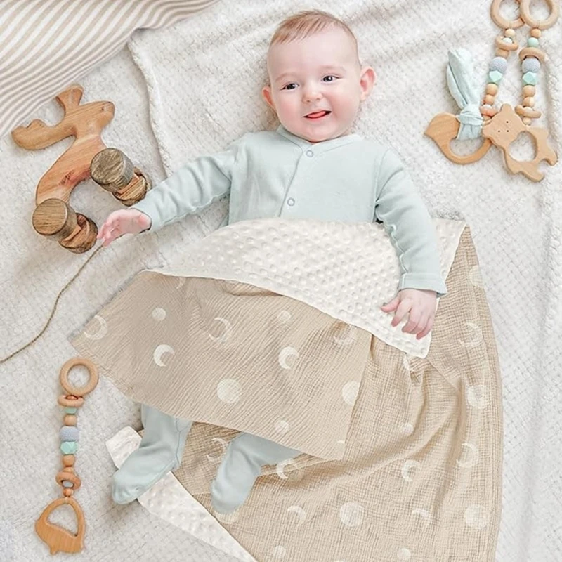 Newborns Baby Blanket Double Layer Soft Warm Swaddles Wrap Lovely Children's Quilt Comfortable Receiving Blanket