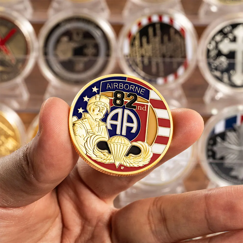 82nd Airborne Division Challenge Coin – Army Military Collectible Coin