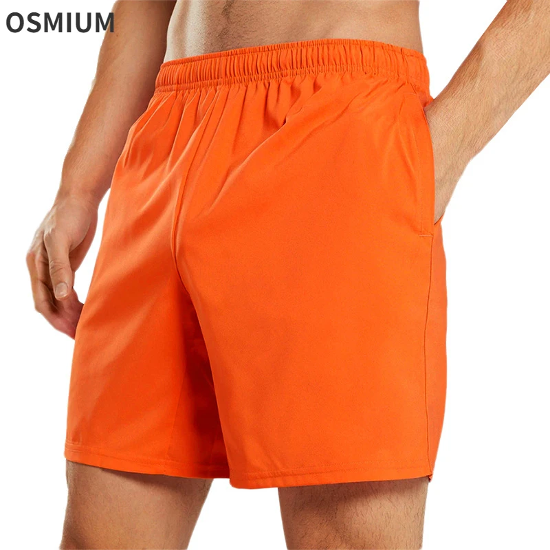 

Men Summer Sportswear Shorts Loose Elastic Waist Quick Dry Beachwear Thin Outdoor Running Fitness Shorts Plus Size Short Pants