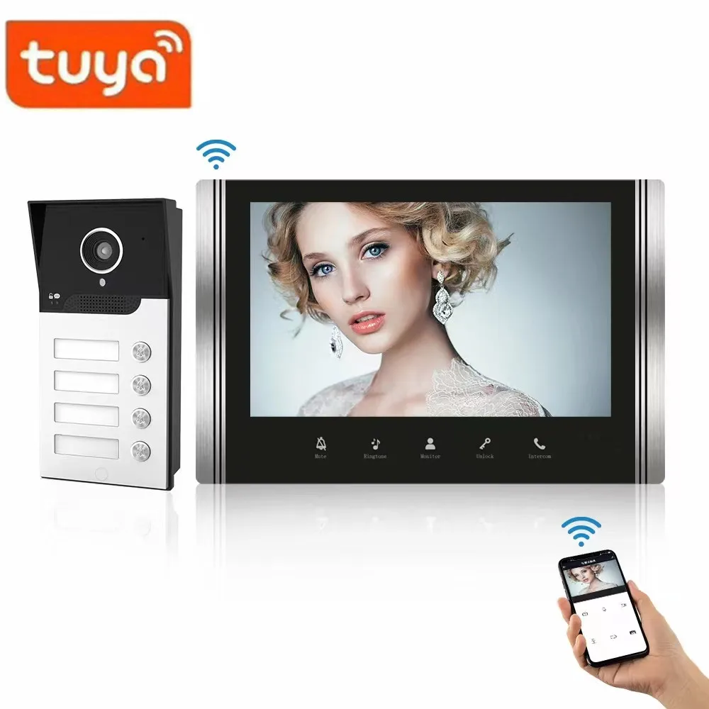 

7Inch IPS Screen Tuya Remote Control WIFI Door Phone Intercom Visual Doorbell 120Degree Home Security Door Viewer XSL-V7022B