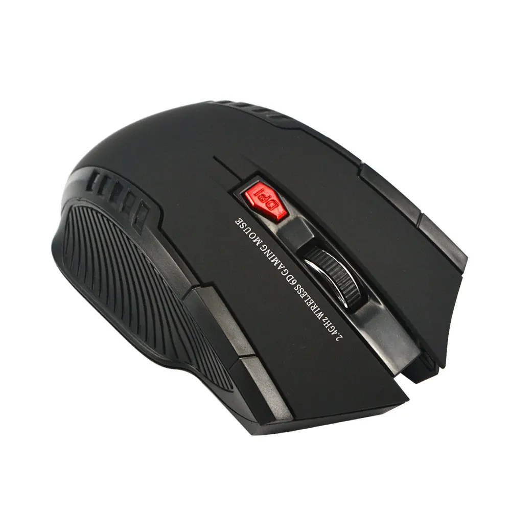 2.4GHz Wireless Gaming Optical Mouse with USB Receiver 1600DPI 6 Buttons For Computer Laptop