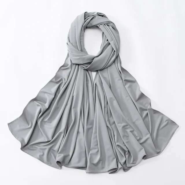 Nouveau Hijab en Jersey Liquide pour Femmes Musulmanes, Foulards et Châles de Ramadan, Voiles Islamiques, Mode Musulmane, Châle Islamique ﻿ 180*60cm
