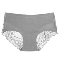 TrowBridge 3 pièces/ensemble culottes pour femmes sous-vêtements en dentelle exquise Lingerie Sexy grande taille slips en Satin de soie douce caleçons doux et confortables 3