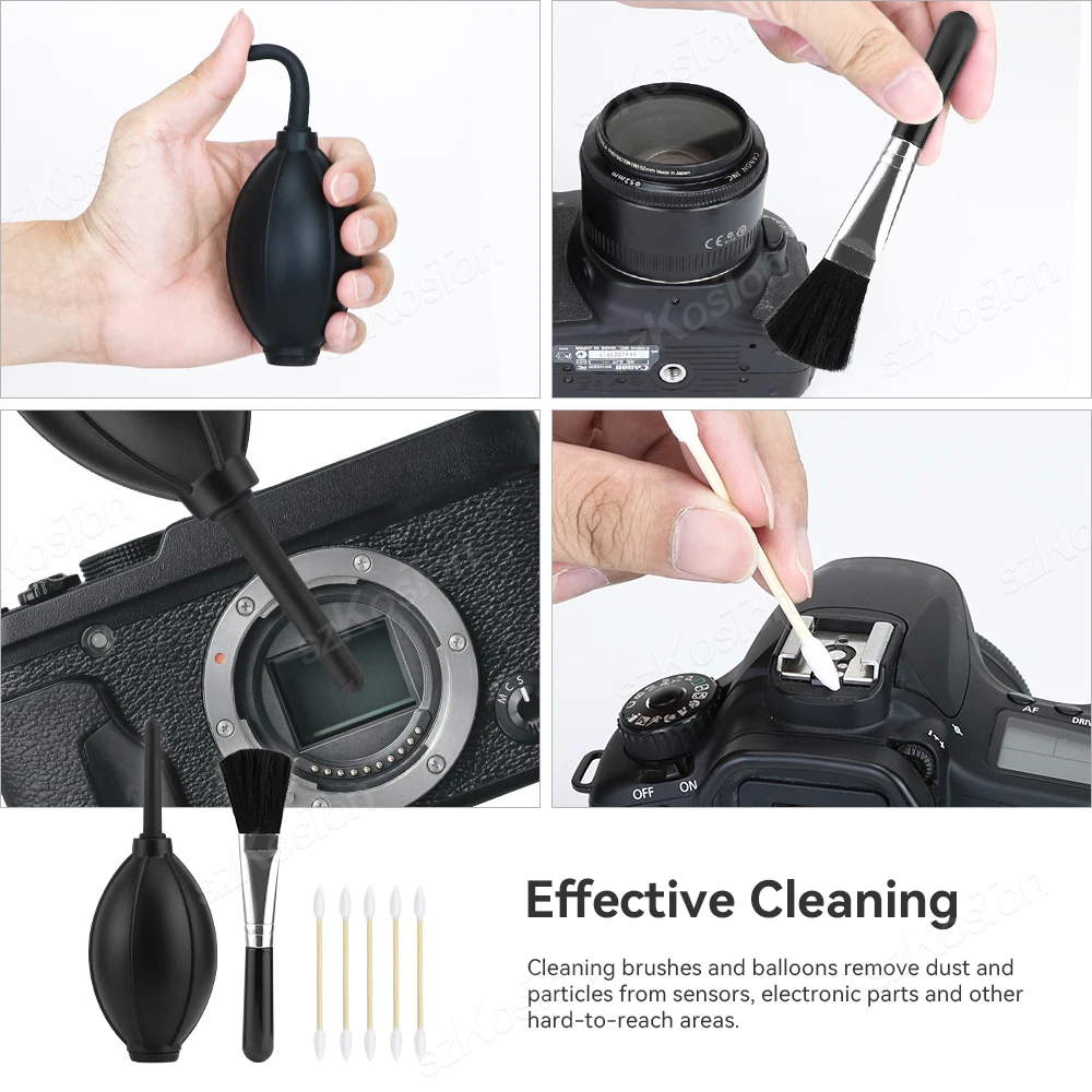 Deluxe Camera Lens and Sensor Cleaning Kit for DSLR and Mirrorless Cameras