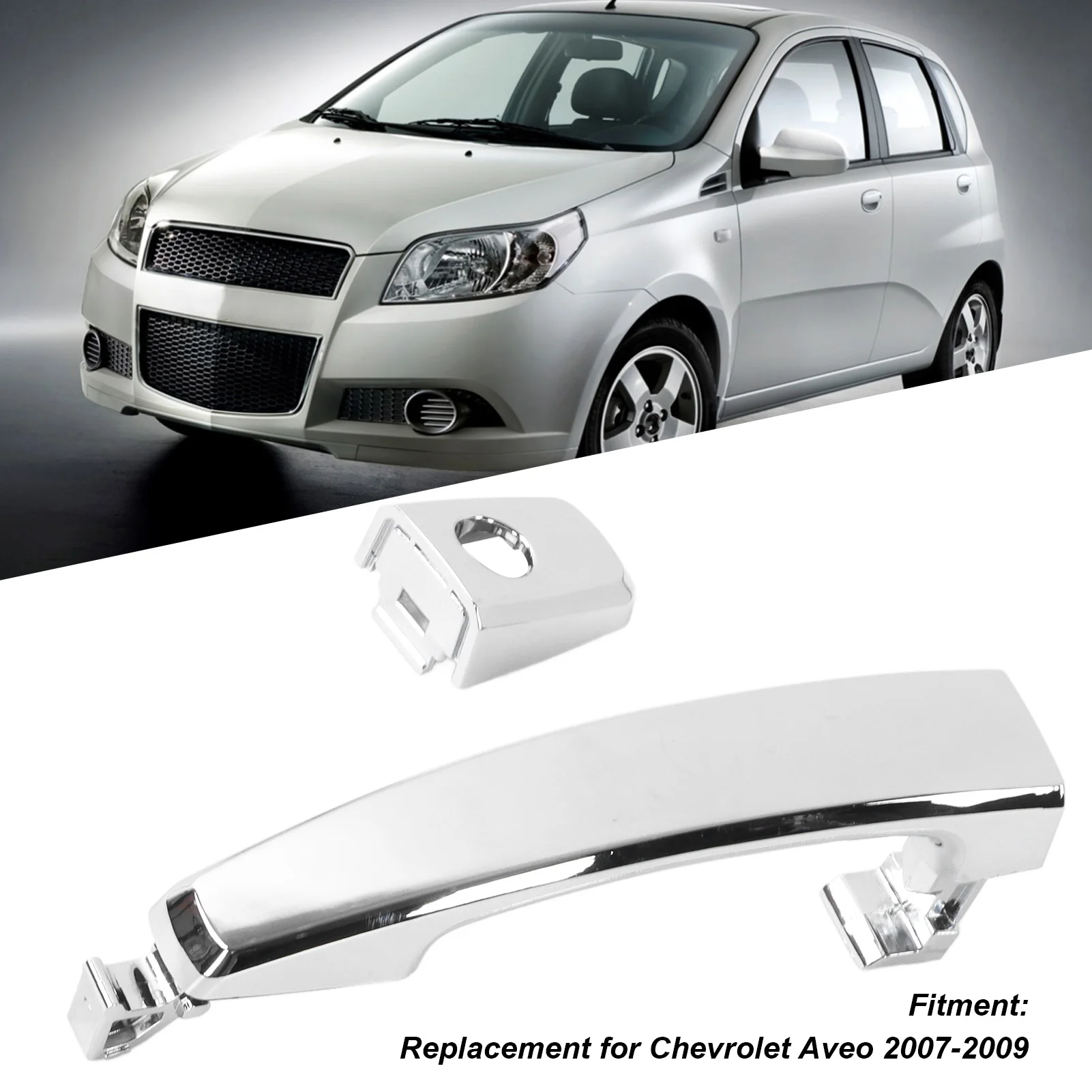

Car Outside Door Handle 96468266 Front Left Right Replacement For Chevrolet Aveo 2007‑2009