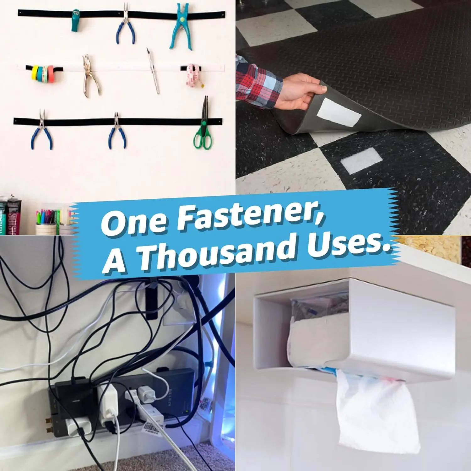Double Sided Hook and Loop Adhesive Cratch Round Adhesive Scratch Fixed Stickers Car Fastener Self-adhesive Attaches Strap Tapes