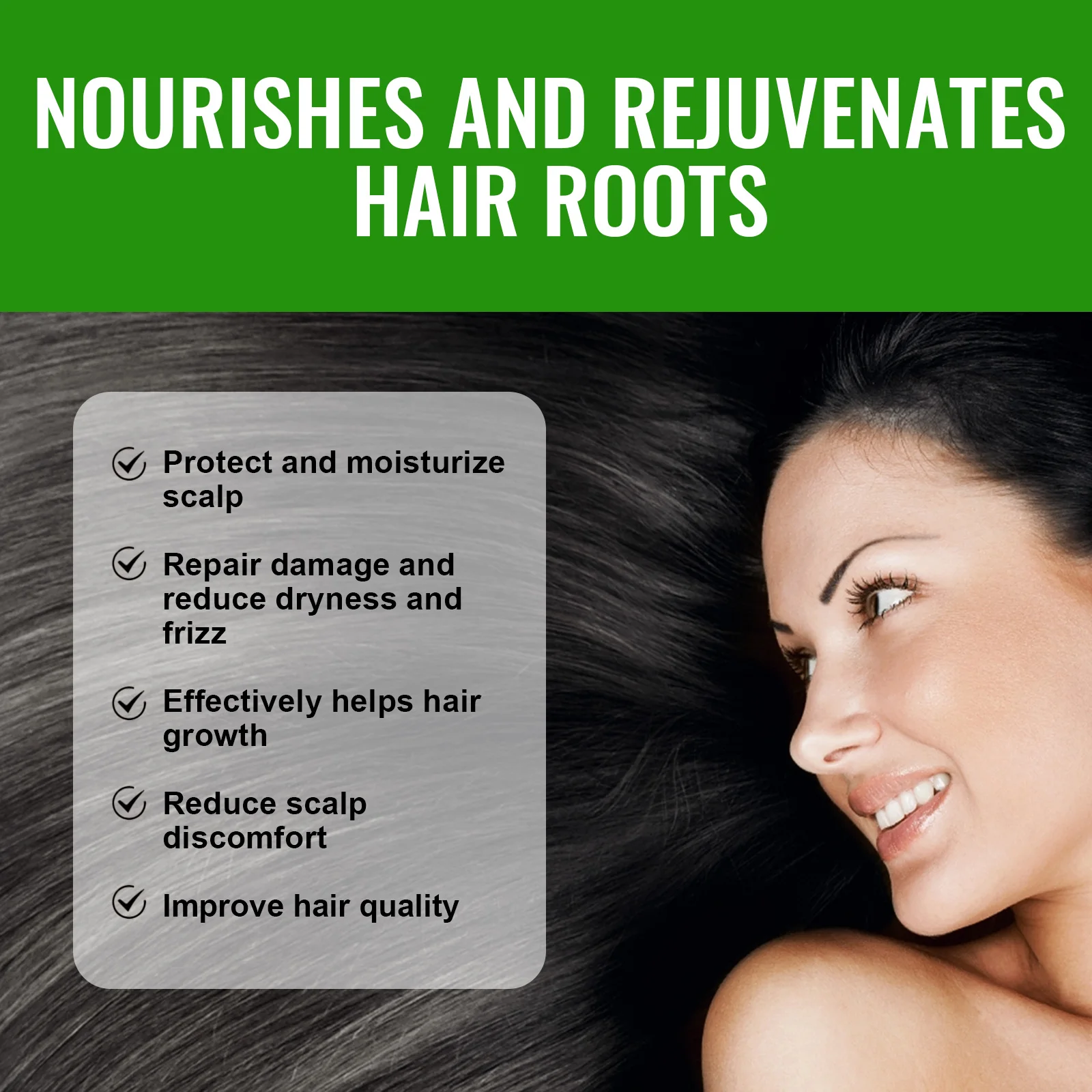 Rosemary Hair Growth Spray - Helps Strengthen Roots, Reduce Hair Loss, Nourish Dry Damaged Hair, Natural Essential Oil Treatment