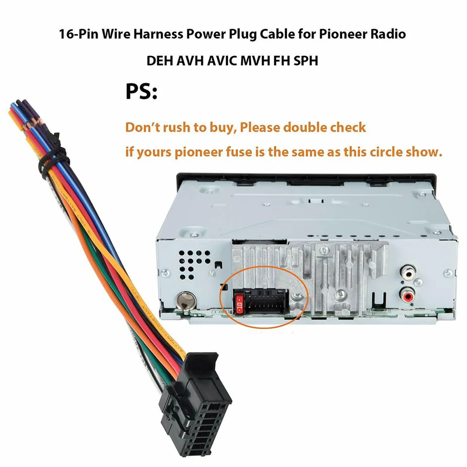 thumbnail image 2 of Harmony Audio HA-PION16B Pioneer Replacement 16 Pin... 2 of 9