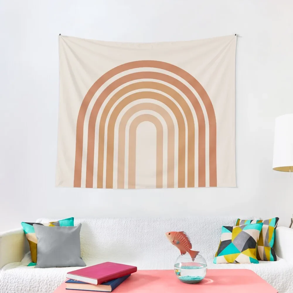 

Earthy Colors Boho Rainbow Tapestry Outdoor Decoration Art Mural Decorations For Room Tapestry