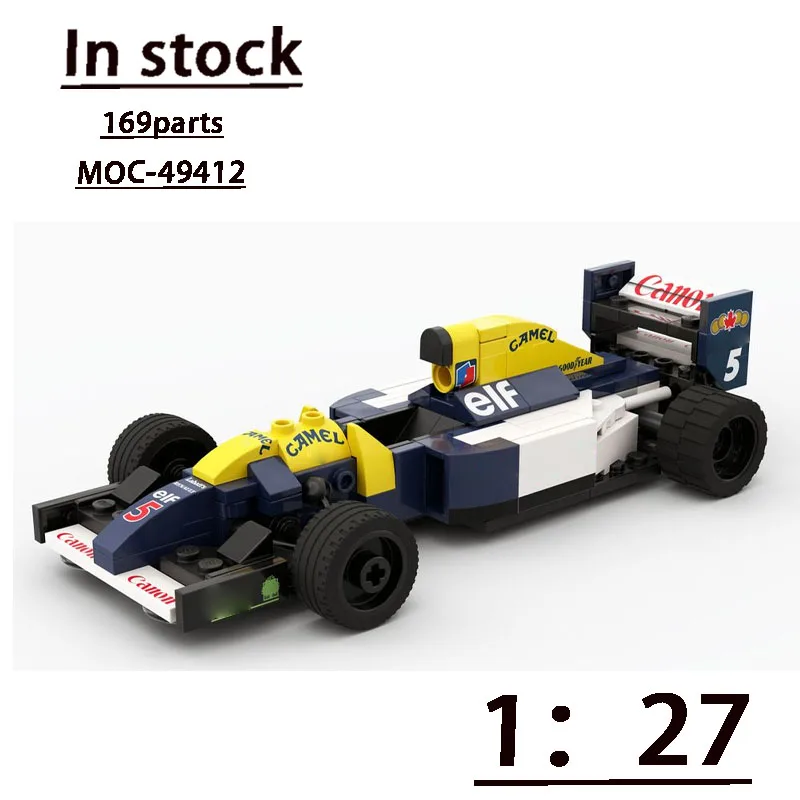 Moc-49412 Formula One Car1:27 Assemblaggio Cuciture Building Blocks Modello Moc Creative Building Blocks Boy Building Blocks Regalo Giocattolo
