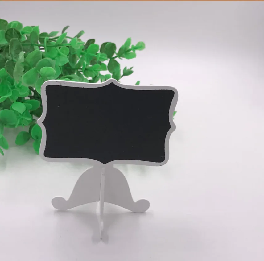 미니 나무 쓰기 작은 칠판 데스크탑 메시지 장식 단면 작은 칠판, 귀여운 소녀 하트 공예, 10 개