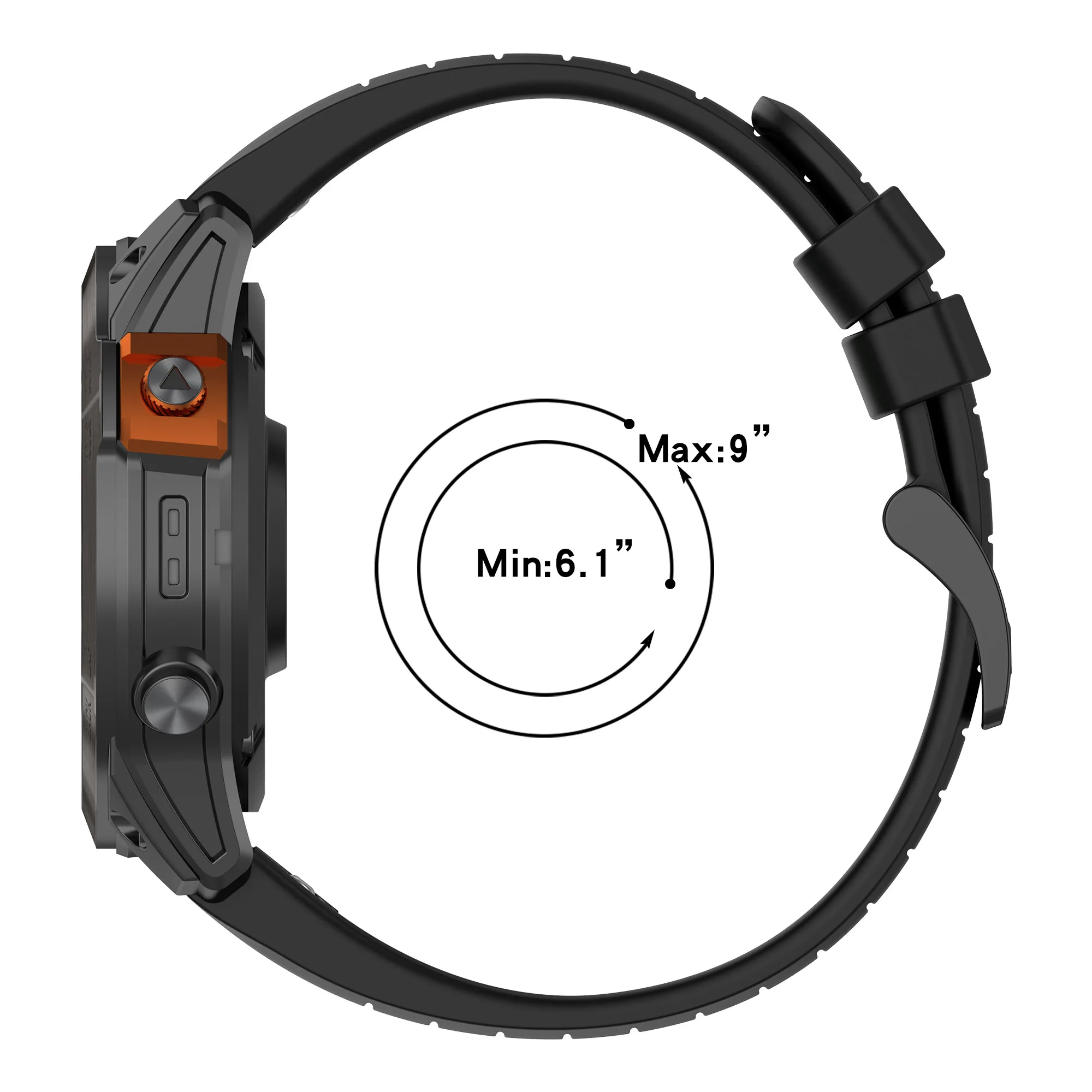 Versatile Silicone Quick-Fit Strap – Durable Replacement Watch Band
