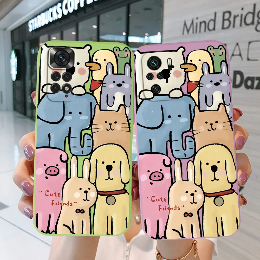 Custodia Per Poco C55 M5 4G M5S C40 C50 C3 F1 Cover Per Telefono Soft Silicon Cartoon Dogs Cat Elephant