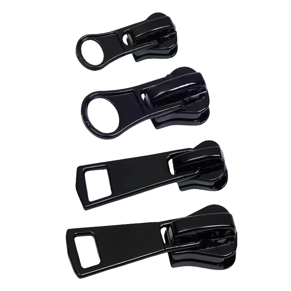 10Pcs 3 5 8 Zipper Puller Head Black Resin Zipper Slider Handmade Sewing Accessories Clothing Bag Zips for Replacement Parts