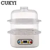 Mini Food Steamer Multi-layer combination Egg Boiler Food Warmer Rice cooker Dry burning Prevention Auto-off Eggtart making Tool 2