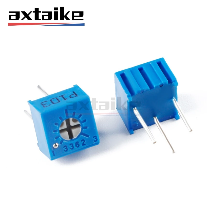 10PCS 3362P 3362 Adjustable Precision Potentiometer 101 201 501 102 202 502 103 500Ω 1K 2K 5K 10K 20K 50K 100K 1M 100 500 Ohm tai 10pcs 3362p 101 201 501 102 202 502 103 203 503 104 204 504 105 trimpo trimmer potentiometer 3362 500r 1k2k5k10k20k50k100k