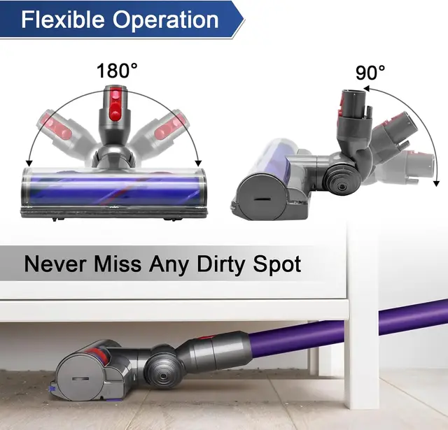 Электрическая вакуумная головка Direct Dirve для Dyson V7 V8 V10 V11 V15, насадка для паркетного пола, детали роликовой щетки с щетиной 3