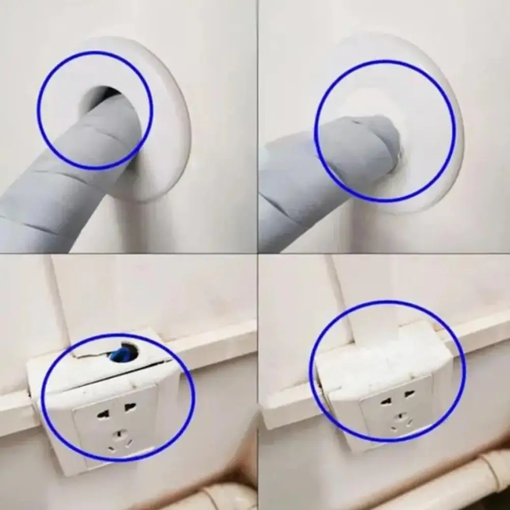 Description Picture 6 of item1/5/10PcHigh Quality New Wall Hole Sealing Glue Waterproof Mending Mud Pipe Sealant Sealing Household AirConditioning Tool S7O4