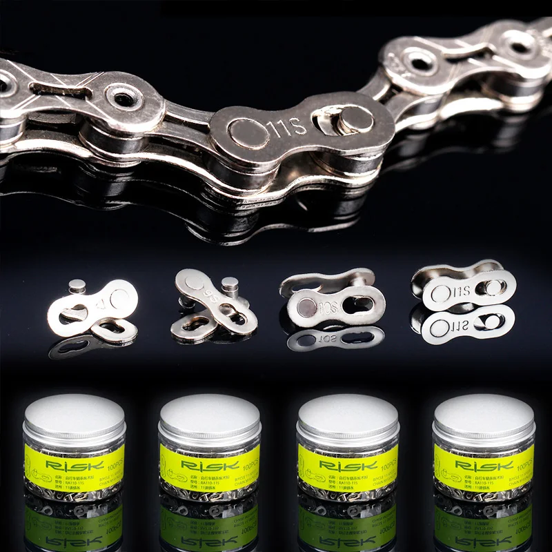 Bicycle Chain Connector Bicycle Chain Link Connector Joints Magic Buttons Cycling Speed Quick Master Links For Mountain Bike 6/7/8/9/10/11/12 S
